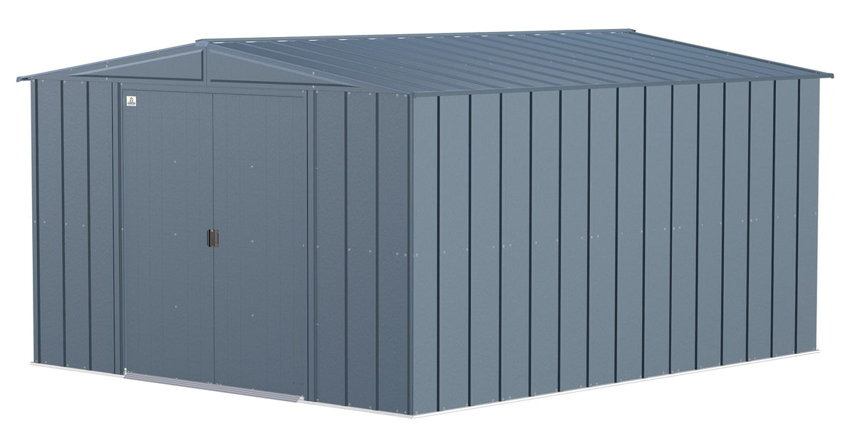 Classic Galvanized Steel Storage Shed, Blue Grey, 10-ft x 12-ft A5R8 - product image 1