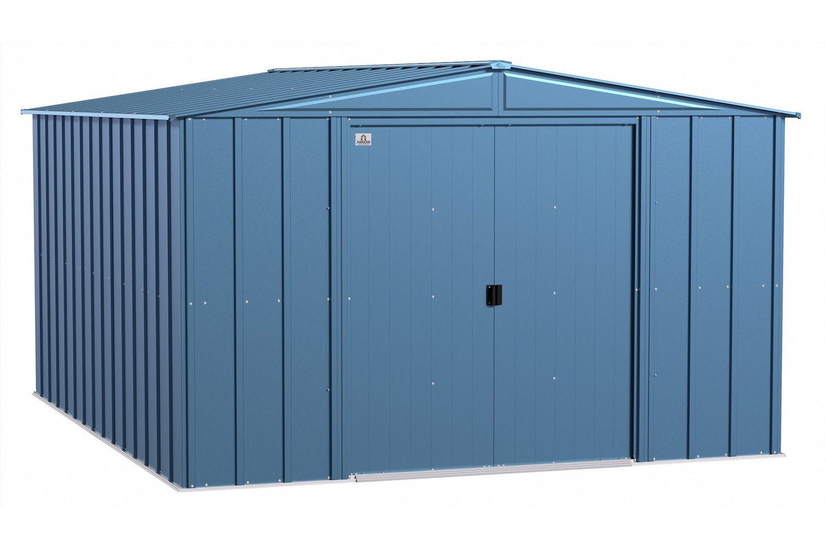 Classic Galvanized Steel Storage Shed, Blue Grey, 10-ft x 12-ft A5R8 - product image 3