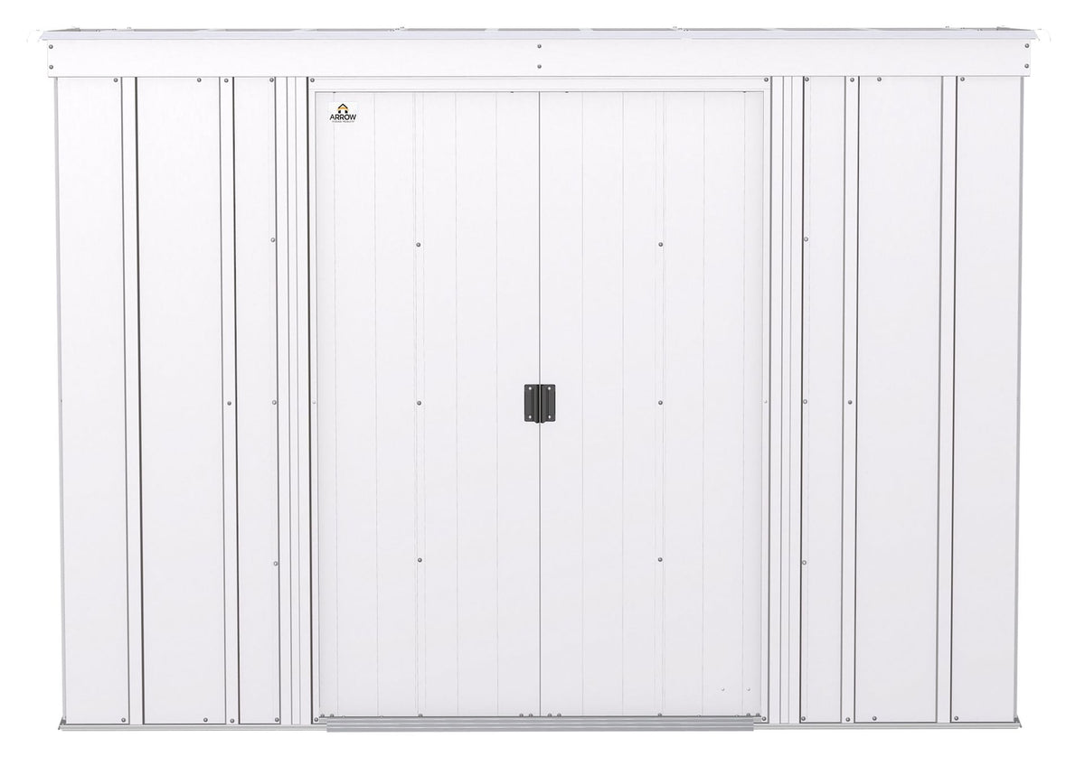 Classic Galvanized Steel Storage Shed, Flute Grey, 8-ft x 4-ft Y0S9 - product image 3