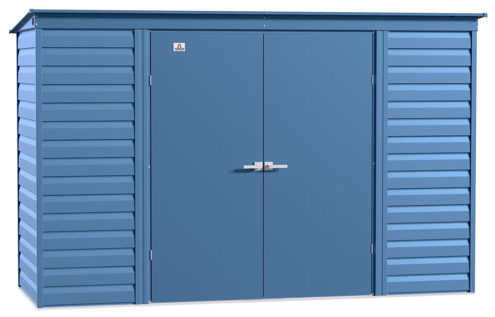 Select Galvanized Steel Storage Shed, Blue Grey, 10-ft x 4-ft L5J1 - product image 1