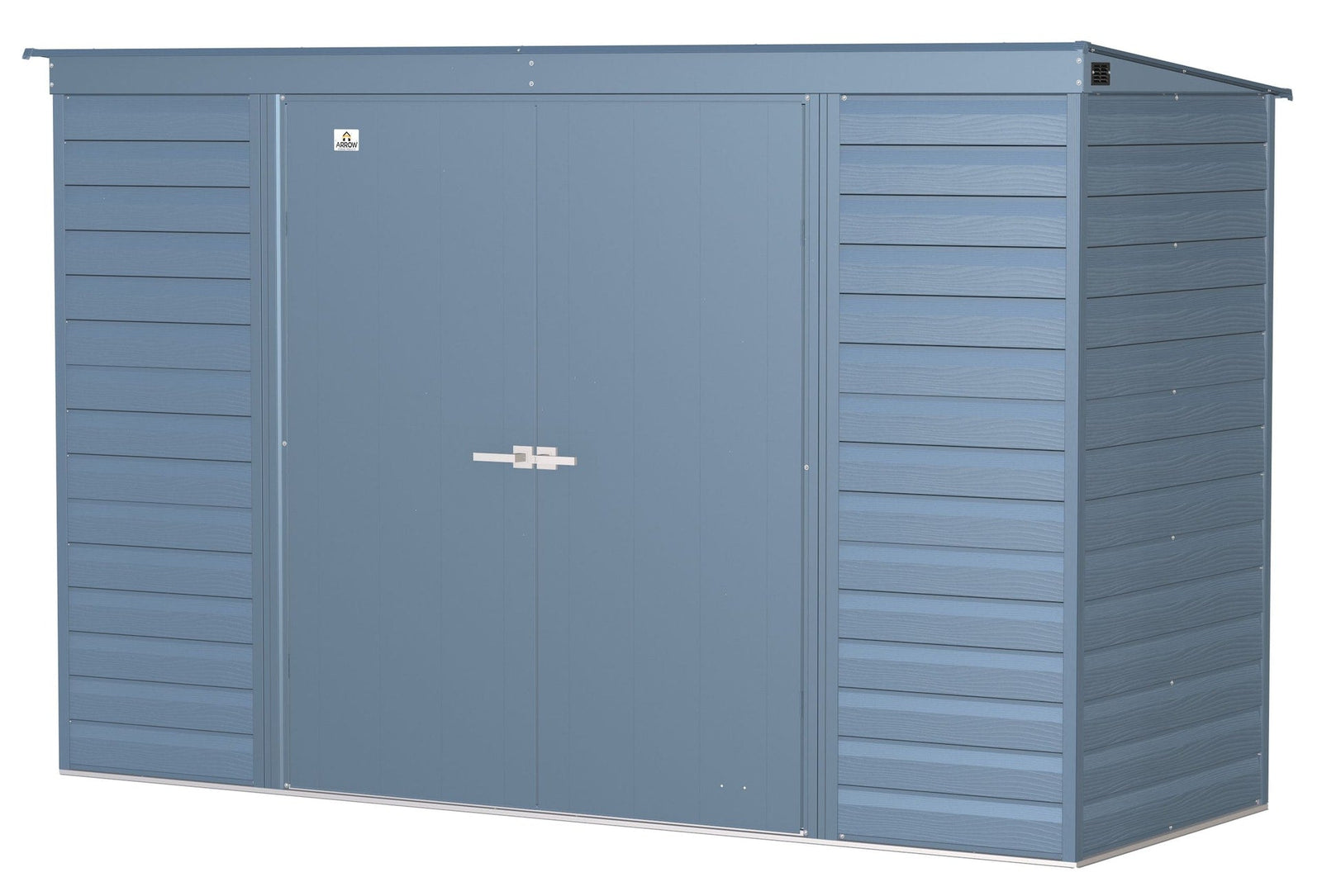 Select Galvanized Steel Storage Shed, Blue Grey, 10-ft x 4-ft L5J1 - product image 2