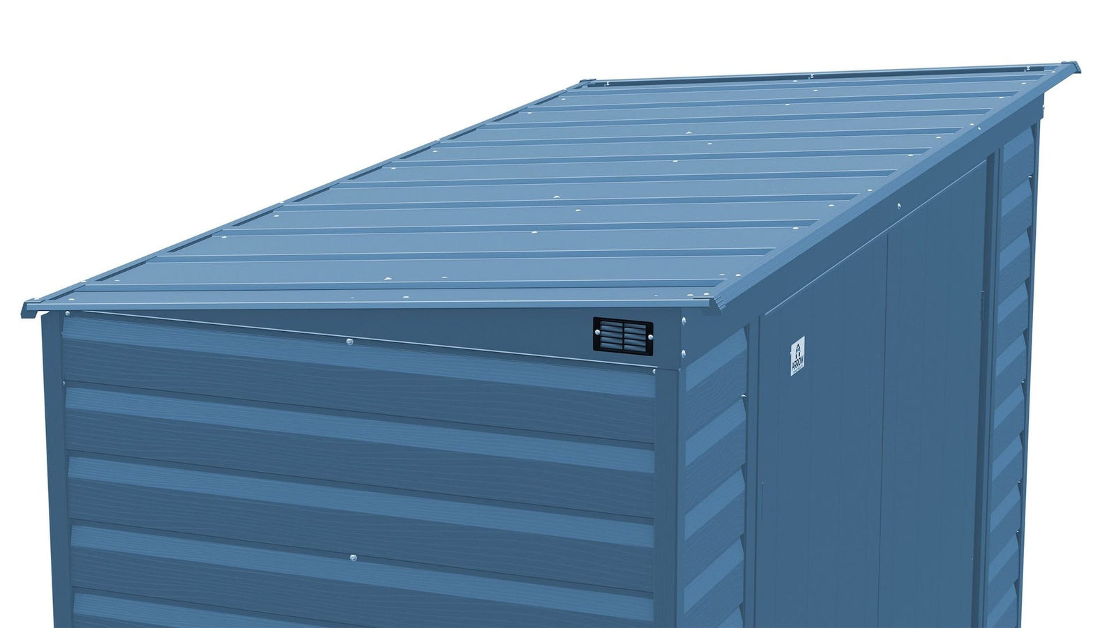 Select Galvanized Steel Storage Shed, Blue Grey, 10-ft x 4-ft L5J1 - product image 8