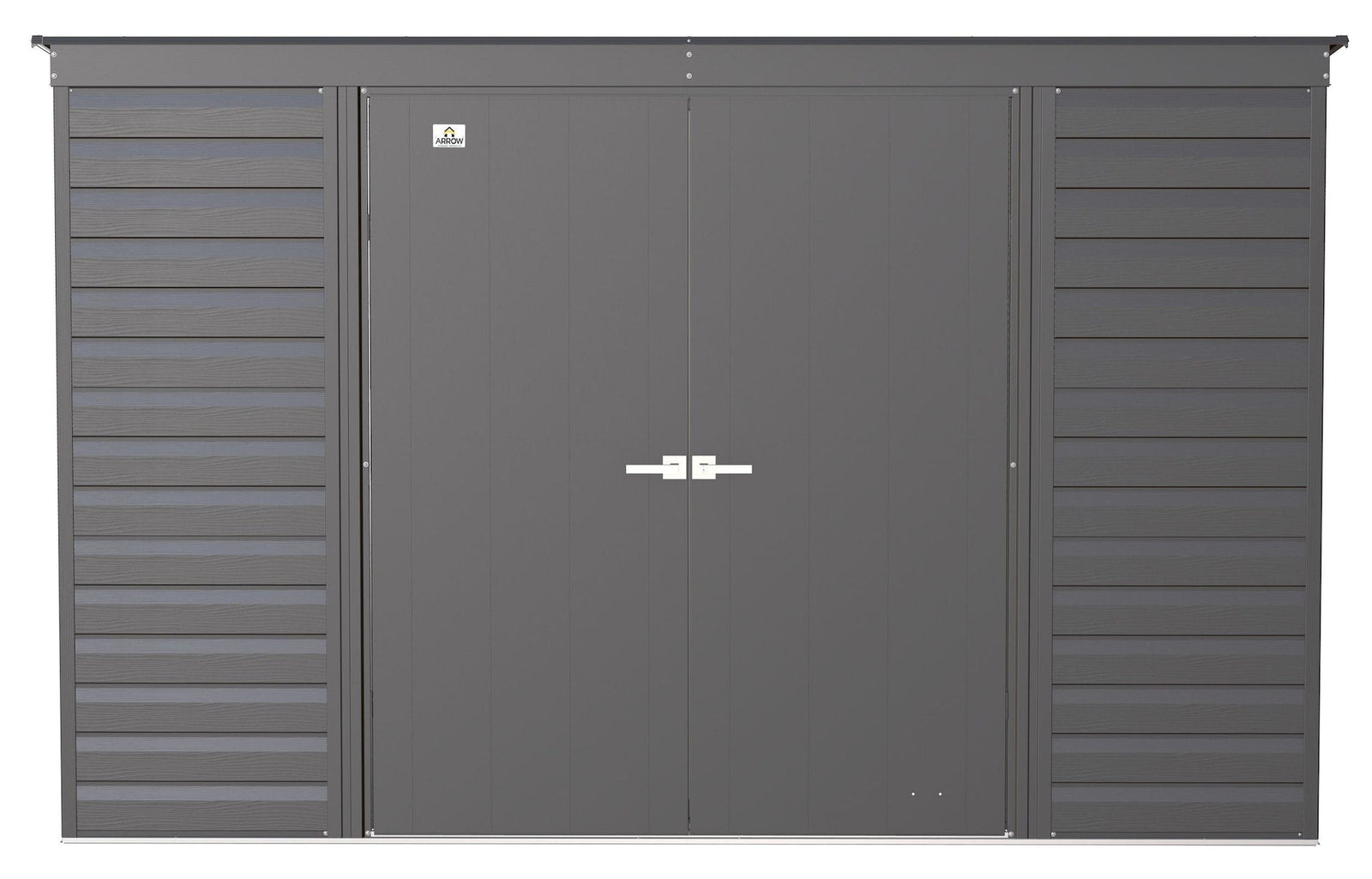 Select Galvanized Steel Storage Shed, Charcoal, 10-ft x 4-ft G8S6 - product image 3