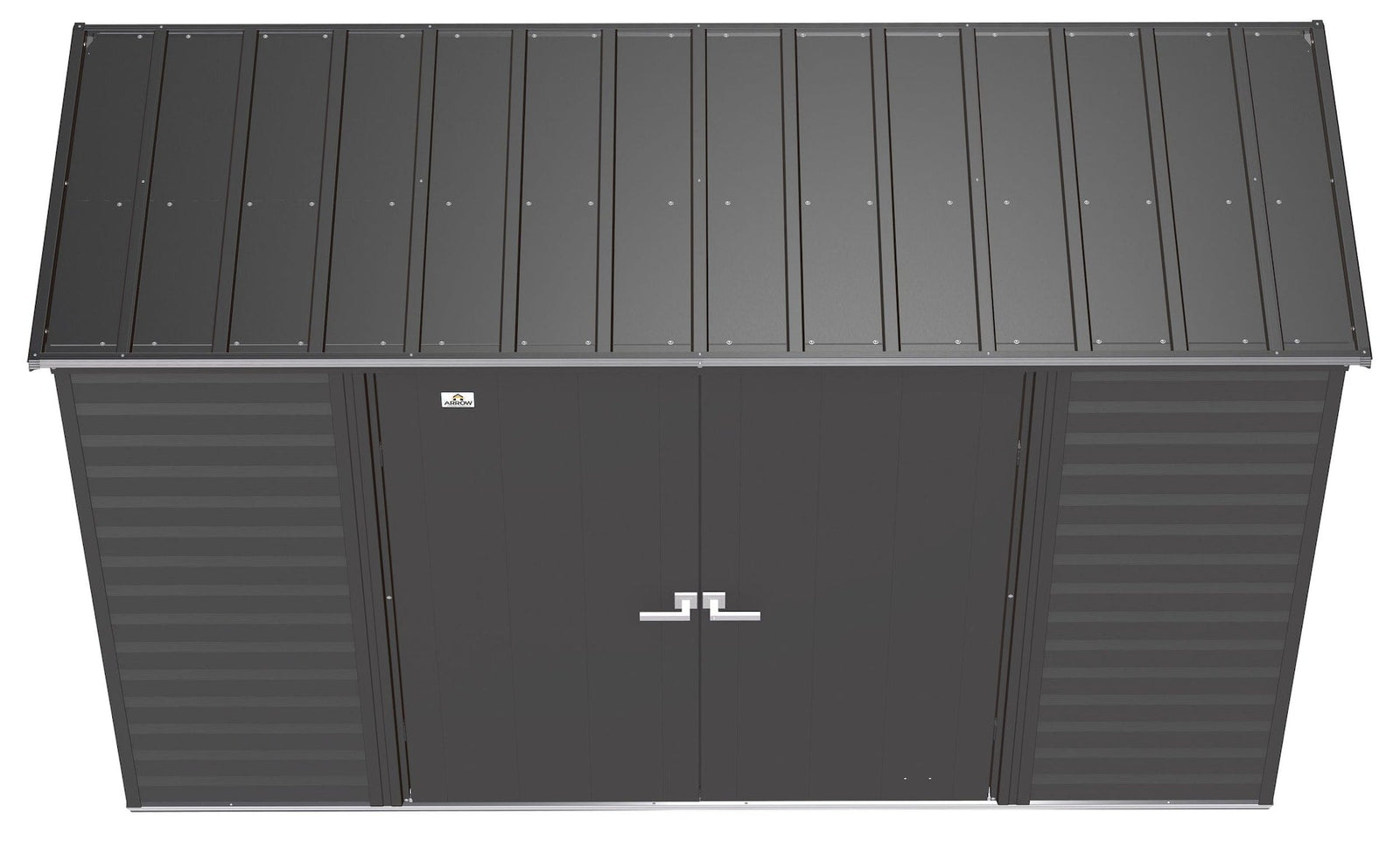 Select Galvanized Steel Storage Shed, Charcoal, 10-ft x 4-ft G8S6 - product image 5