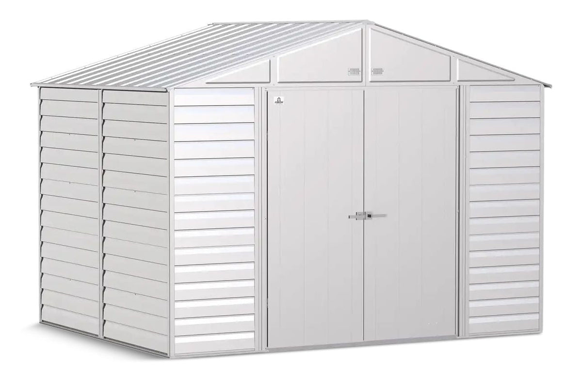 Select Galvanized Steel Storage Shed, Flute Grey, 10-ft x 8-ft H9P4 - product image 1