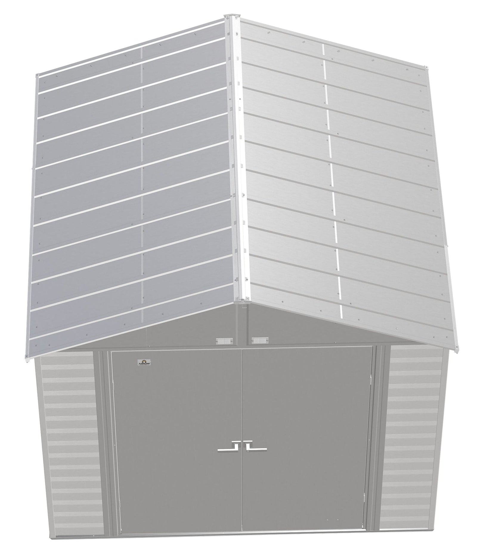 Select Galvanized Steel Storage Shed, Flute Grey, 8-ft x 8-ft R6A4 - product image 5