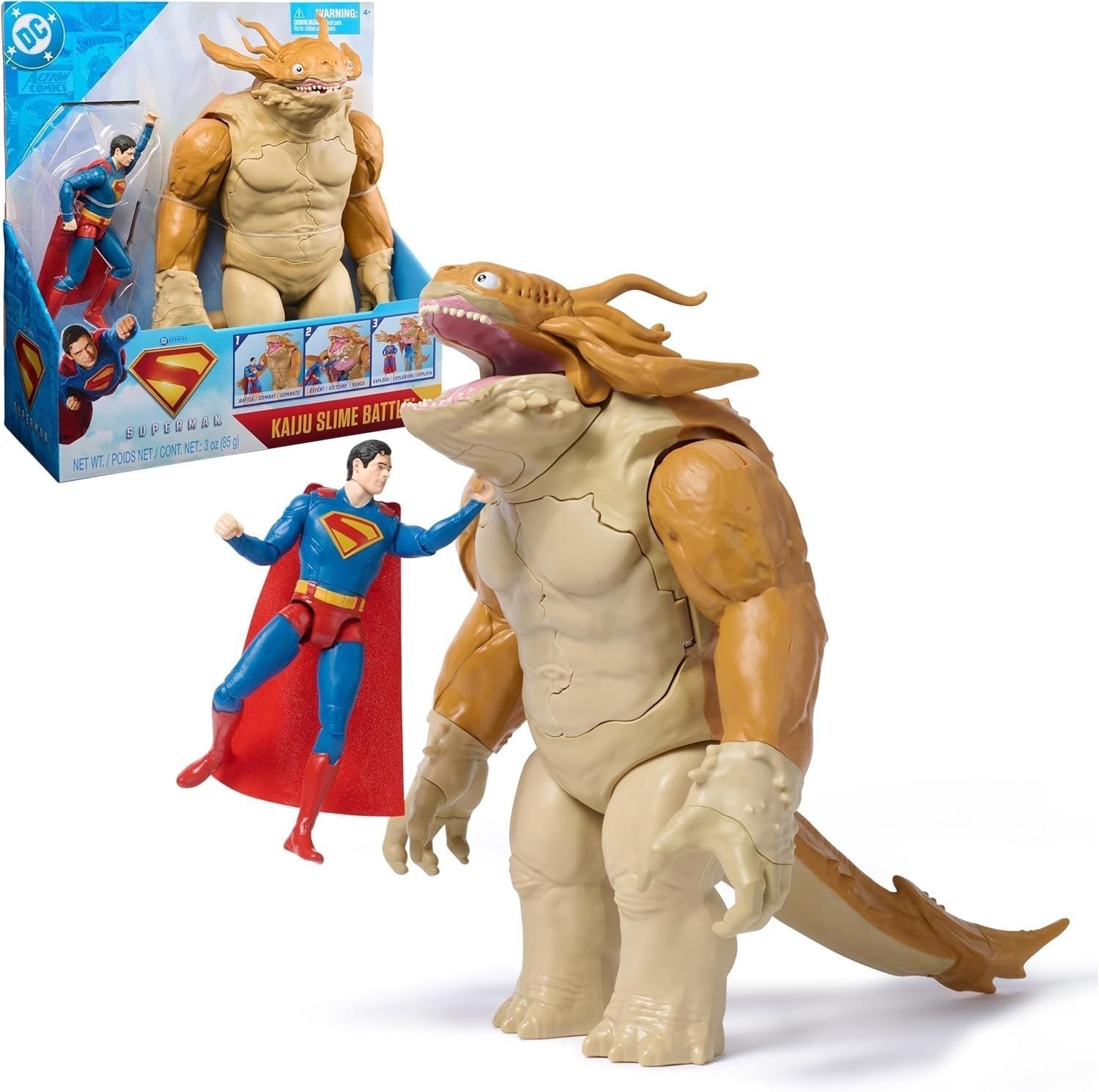 Comics, Superman Vs. Kaiju Slime Battle Playset, Ages 3+ O9P4 - product image 1