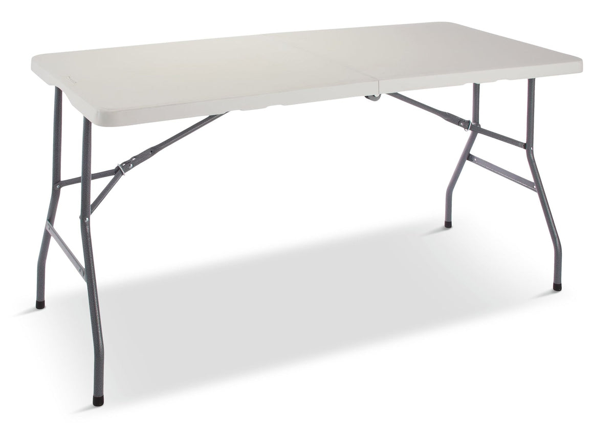 Folding Compact Table, Indoor/Outdoor, 5-ft V6C9 - product image 1