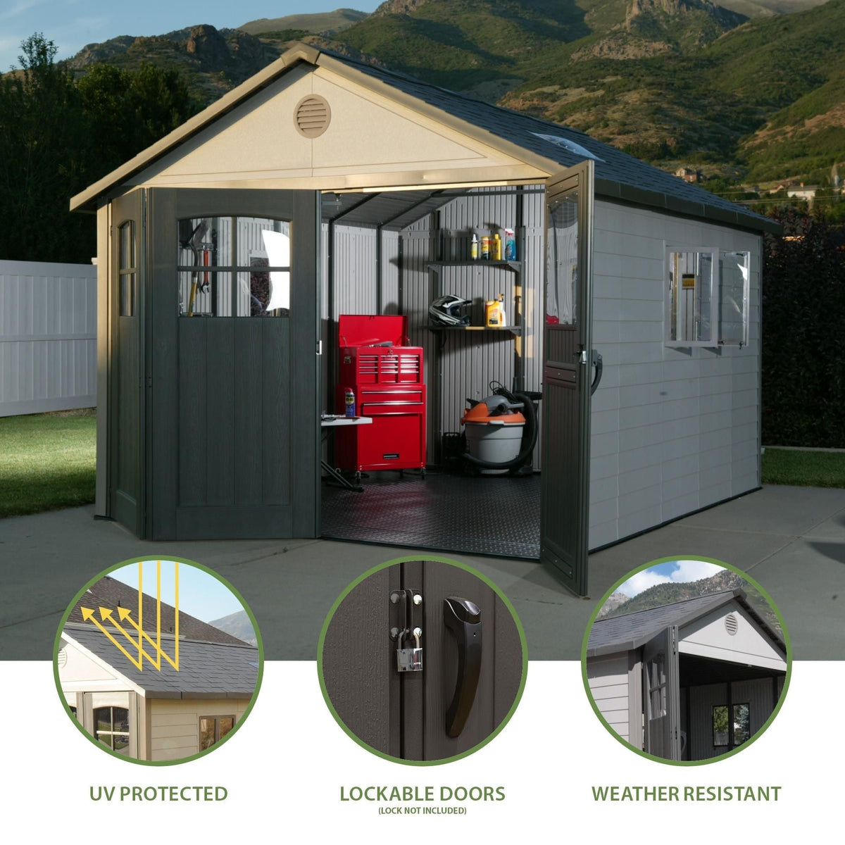 Outdoor Storage Shed, 11-ft x 11-ft Z9N6 - product image 4