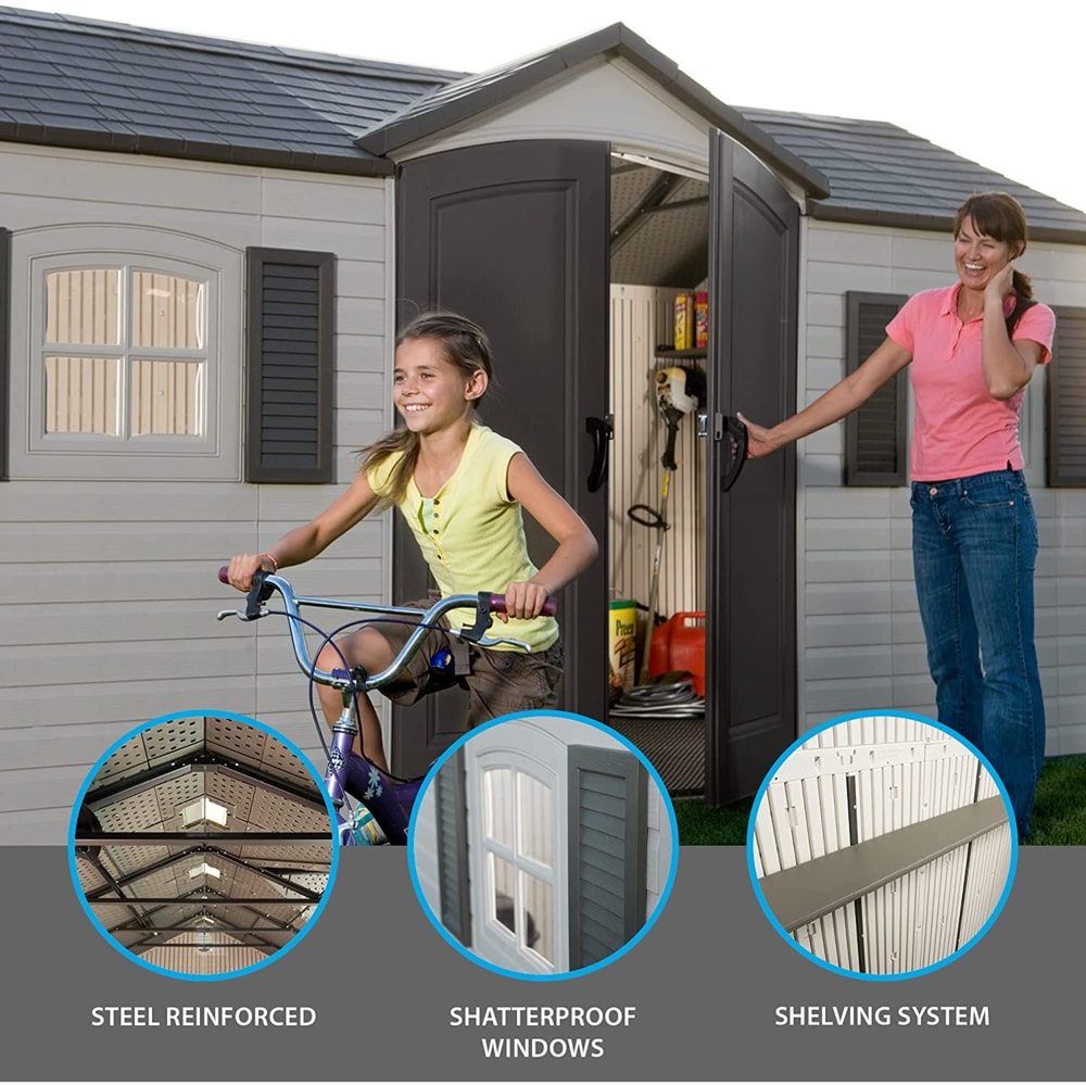 Outdoor Storage Shed with Windows, 8-ft x 15-ft D8M1 - product image 4