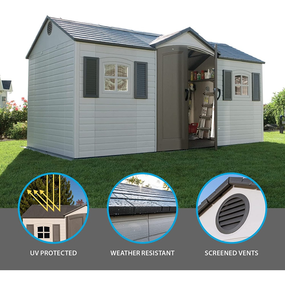 Outdoor Storage Shed with Windows, 8-ft x 15-ft D8M1 - product image 6
