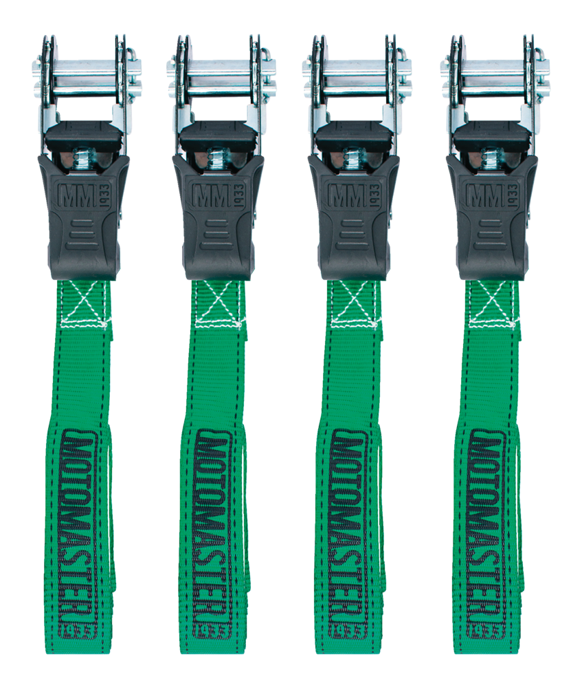 1,500-lb Padded Ratchet Tie Down Straps, 1-in x 14-ft, 4-pk E6R8 - product image 6
