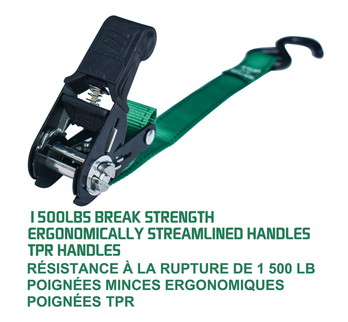1,500-lb Padded Ratchet Tie Down Straps, 1-in x 14-ft, 4-pk E6R8 - product image 8