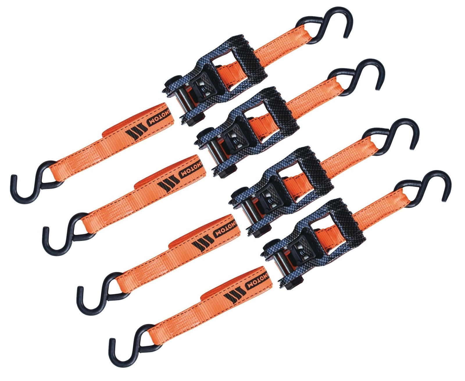 3,000-lb Heavy Duty Ratchet Tie Down Strap, 1.25-in x 14-ft, 4-pk E6X2 - product image 1