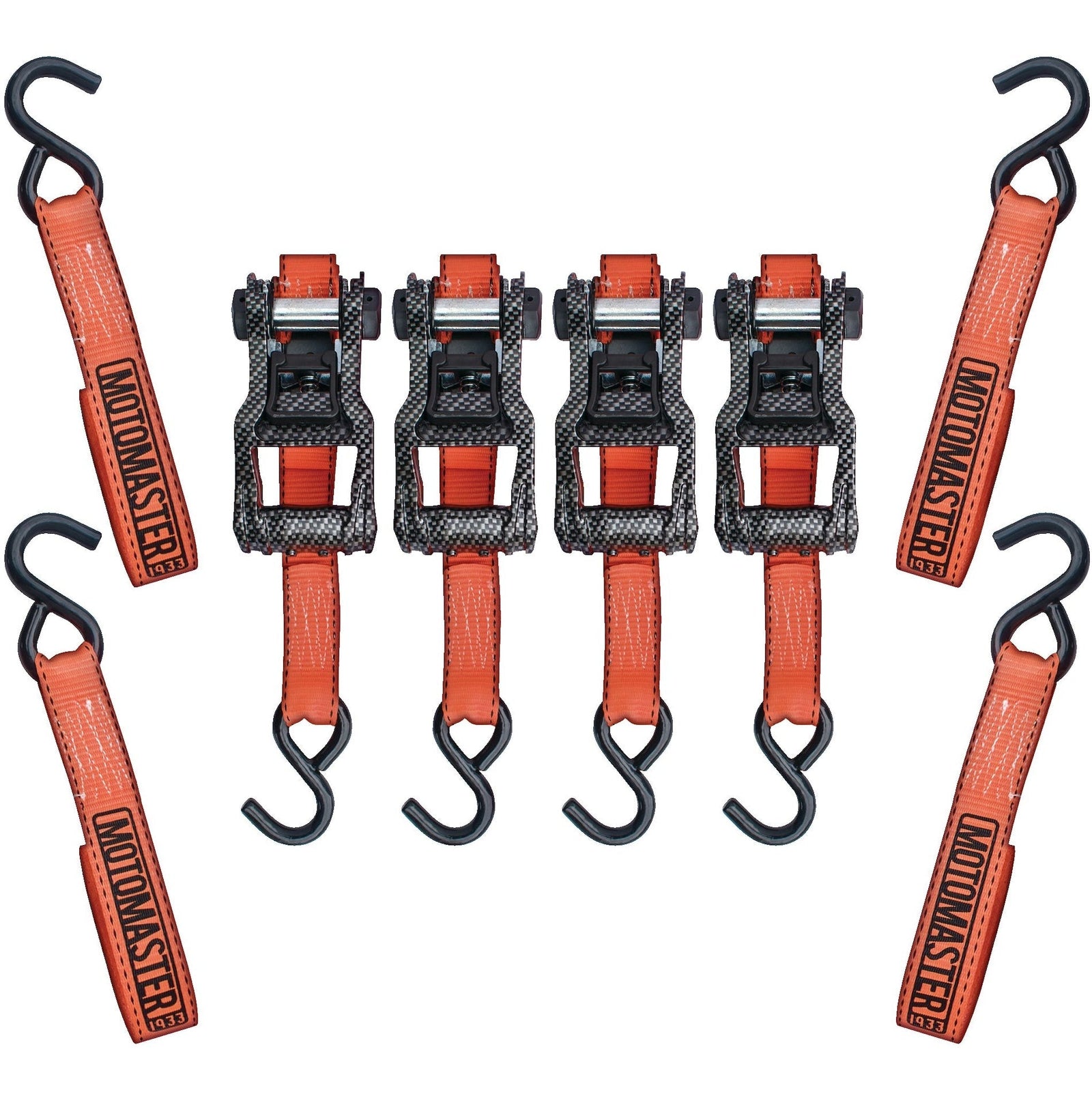 3,000-lb Heavy Duty Ratchet Tie Down Strap, 1.25-in x 14-ft, 4-pk E6X2 - product image 2
