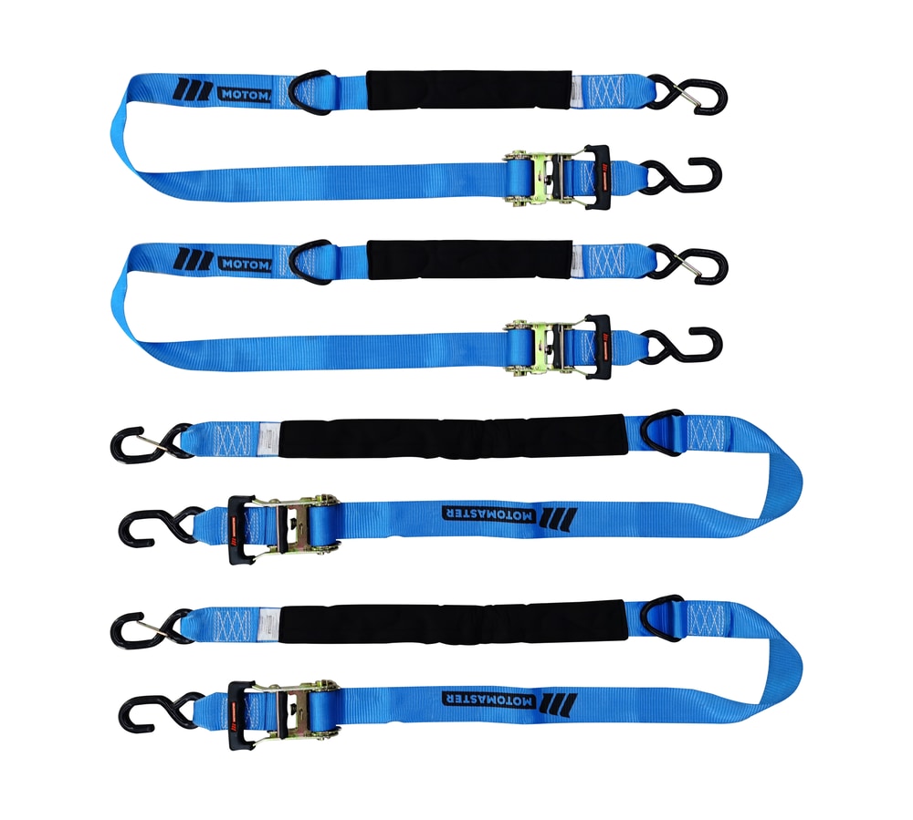 3,600-lb Heavy Duty Ratchet Tie Down Strap, Assorted Sizes, 4-pk Y8G8 - product image 2