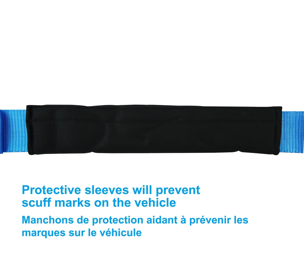 3,600-lb Heavy Duty Ratchet Tie Down Strap, Assorted Sizes, 4-pk Y8G8 - product image 5