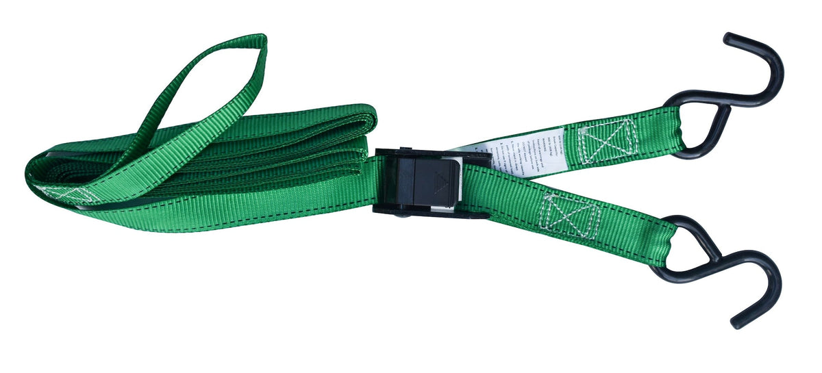 900-lb Cambuckle Tie-Down Straps, Weatherproof, 1-in x 10-ft, 4-pk I6L2 - product image 5