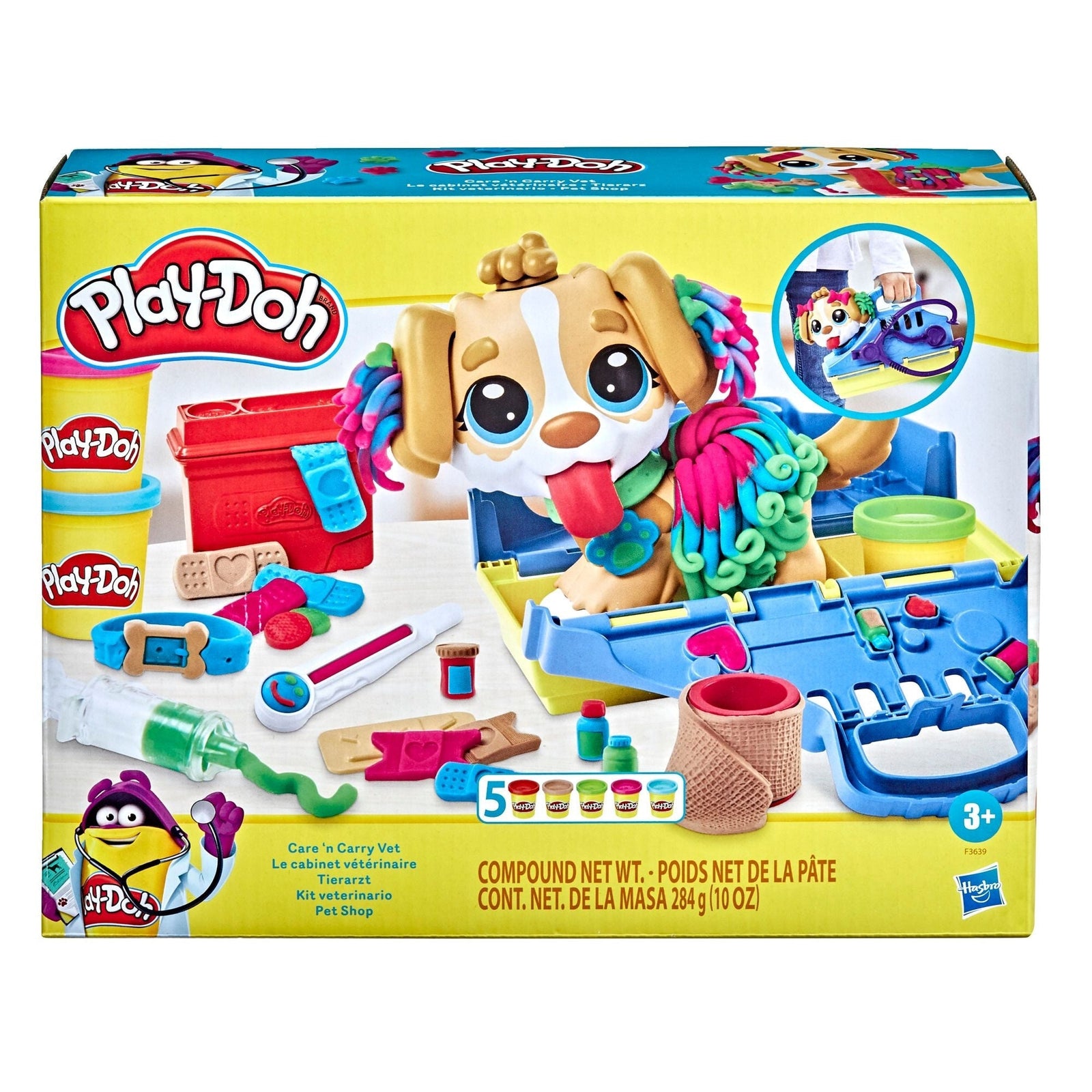 Care N' Carry Vet Playset, With Compound Cans, Non-Toxic, 10 oz, 5-pc, Ages 3+ N5O7 - product image 2