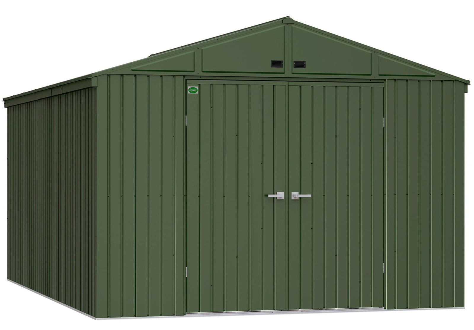 10x14-ft Green Corrosion-Resistant Lawn Care Storage Shed D5H7 - product image 2