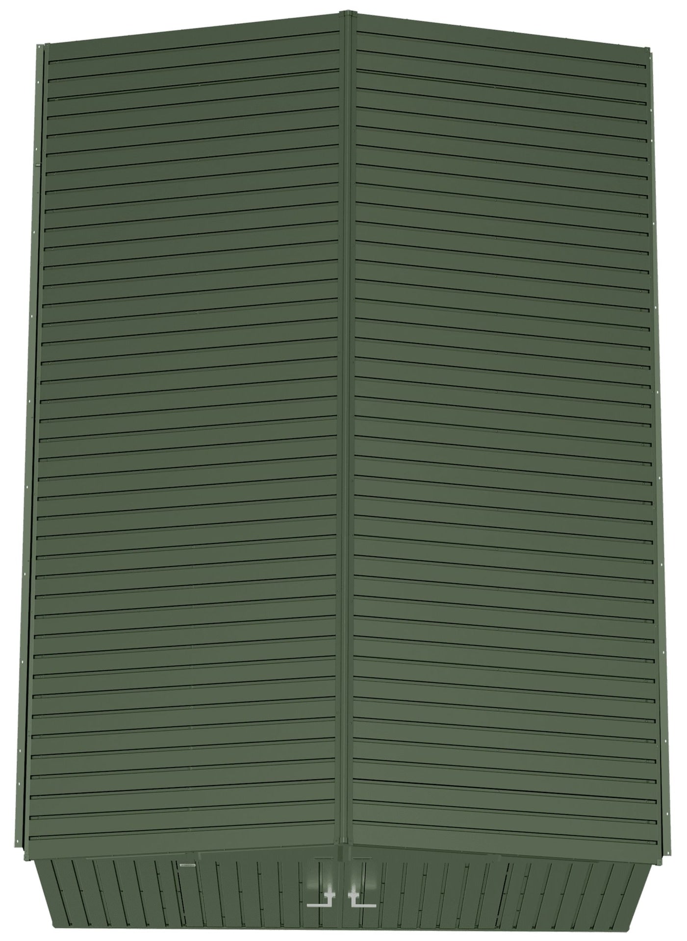 10x14-ft Green Corrosion-Resistant Lawn Care Storage Shed D5H7 - product image 3