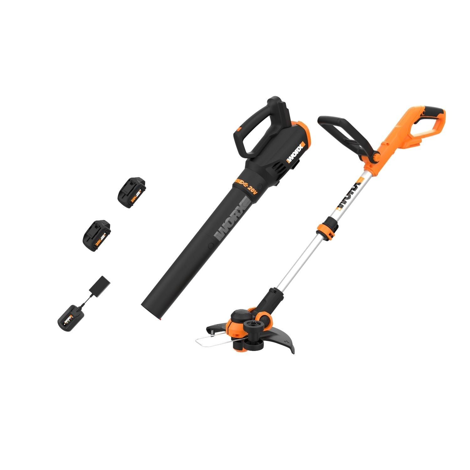 WG929 20V Power Share Cordless Grass Trimmer & Leaf Blower Combo Kit W8N6 - product image 1