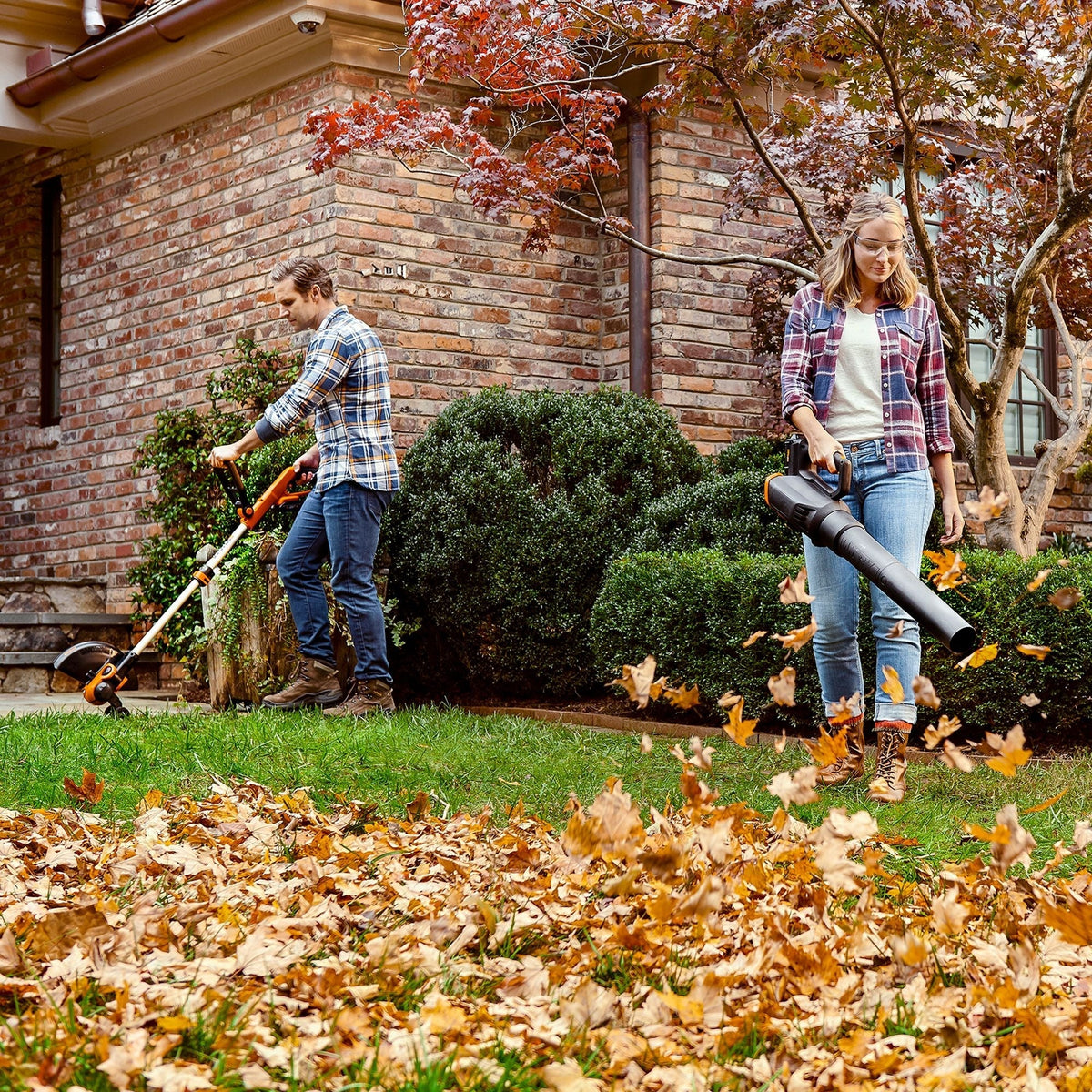WG929 20V Power Share Cordless Grass Trimmer & Leaf Blower Combo Kit W8N6 - product image 6