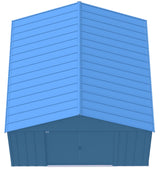 Classic 12x12-ft Blue Grey Corrosion-Resistant Steel Shed C4F4 - product image 3