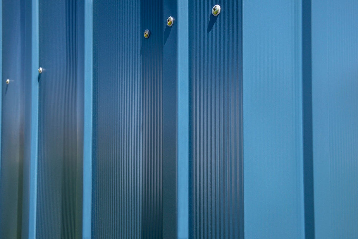 Classic 12x12-ft Blue Grey Corrosion-Resistant Steel Shed C4F4 - product image 8