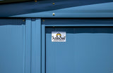Classic 14x12-ft Blue Grey Corrosion-Resistant Steel Shed P1R5 - product image 8