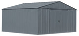 Classic 14x12-ft Charcoal Lockable Metal Shed V0C8 - product image 3