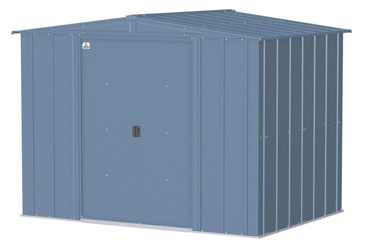 Classic Galvanized Steel Storage Shed, Blue Grey, 8-ft x 6-ft Z7G5 - product image 1