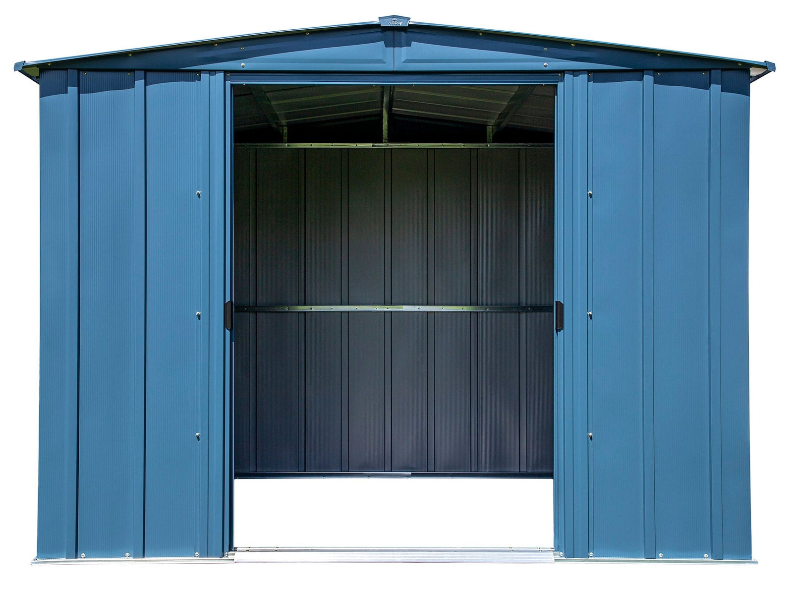 Classic Galvanized Steel Storage Shed, Blue Grey, 8-ft x 6-ft Z7G5 - product image 4