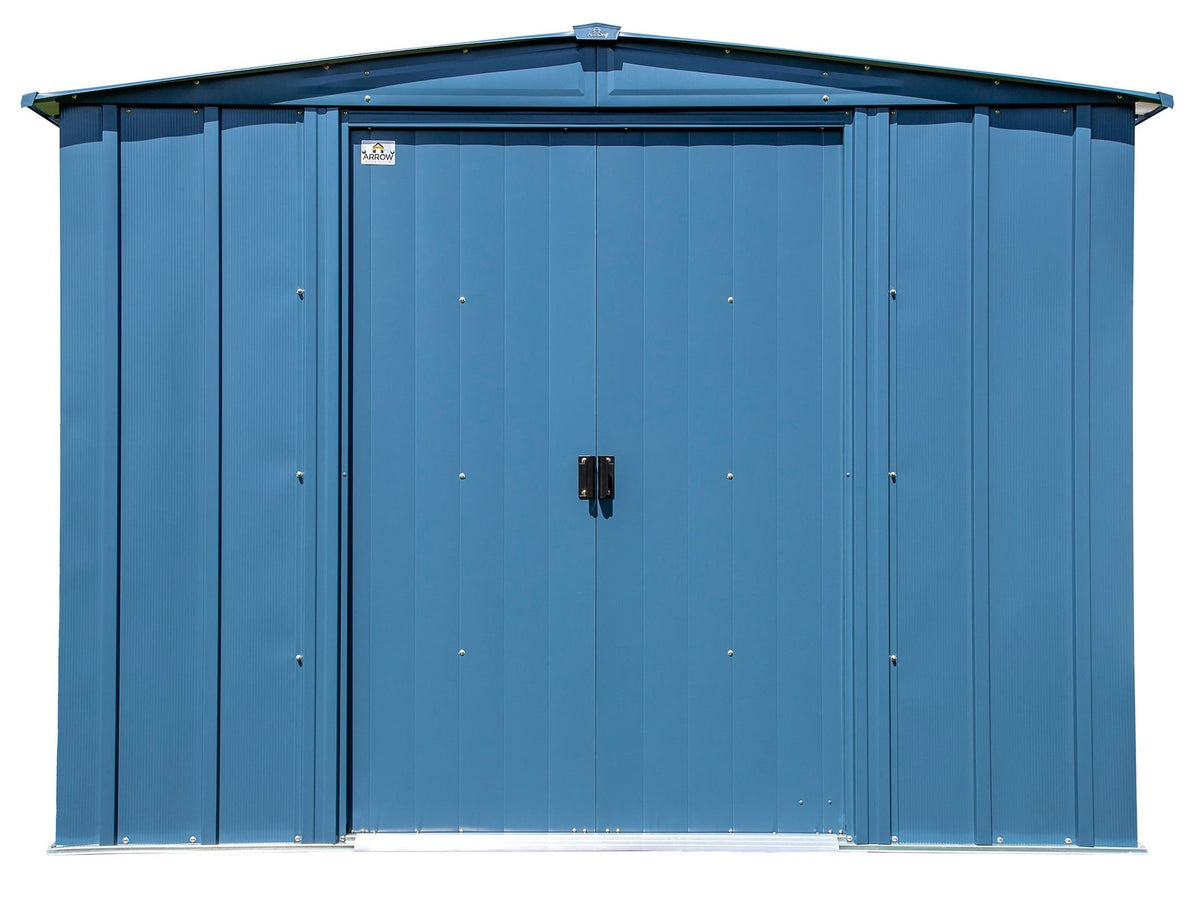 Classic Galvanized Steel Storage Shed, Blue Grey, 8-ft x 6-ft Z7G5 - product image 5