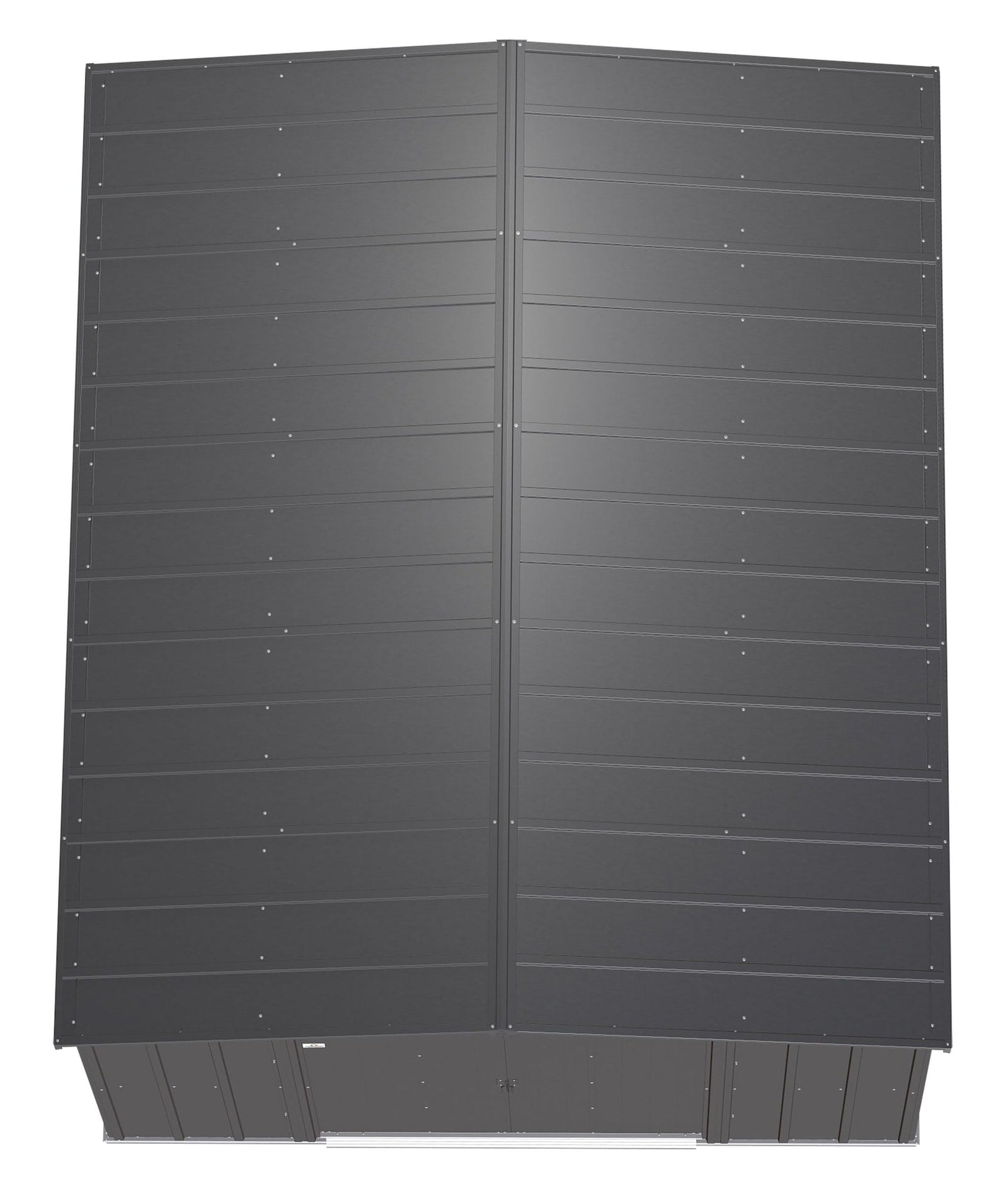 Classic Galvanized Steel Storage Shed, Charcoal, 10-ft x 12-ft B4O1 - product image 7