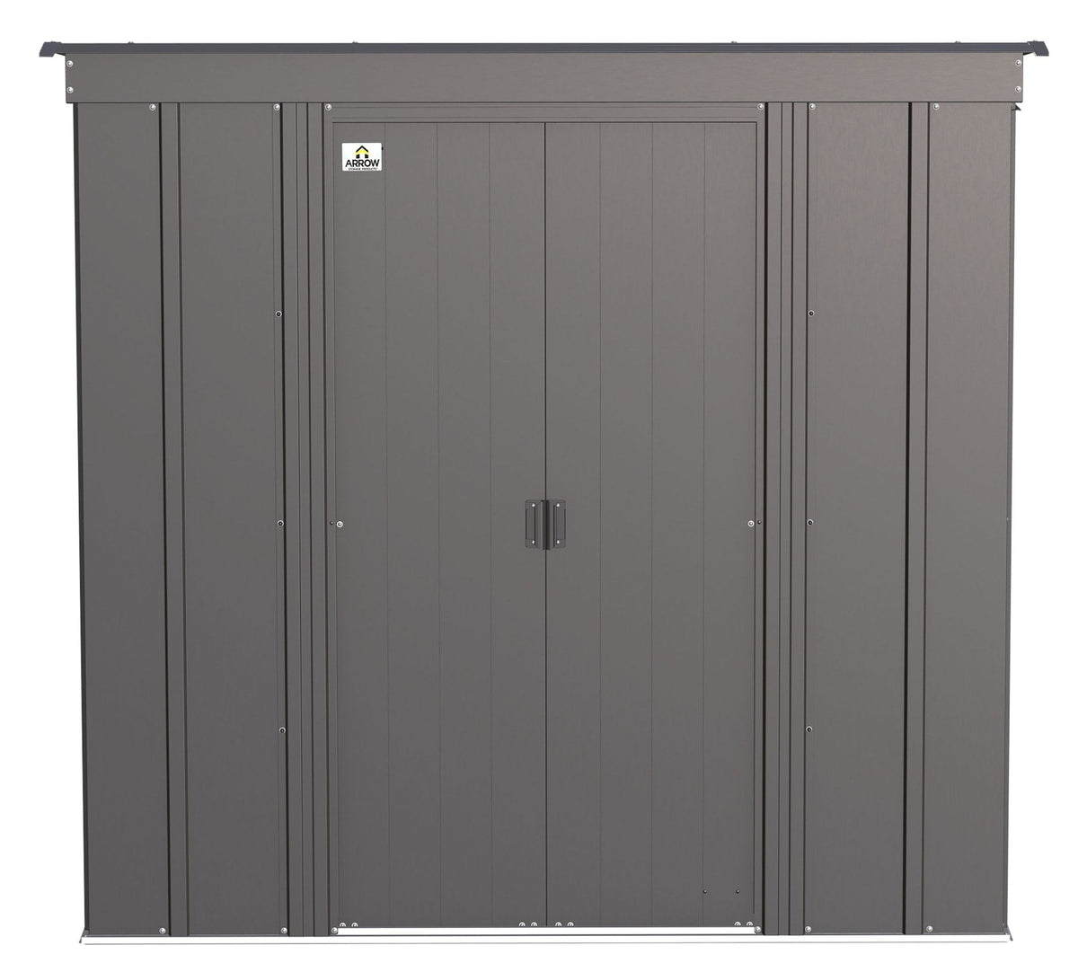 Classic Galvanized Steel Storage Shed, Charcoal, 6-ft x 4-ft V1Z8 - product image 3