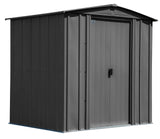 Classic Galvanized Steel Storage Shed, Charcoal, 6-ft x 5-ft J9Q0 - product image 1