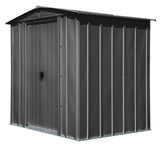 Classic Galvanized Steel Storage Shed, Charcoal, 6-ft x 5-ft J9Q0 - product image 2