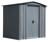 Classic Galvanized Steel Storage Shed, Charcoal, 6-ft x 5-ft J9Q0 - product image 3