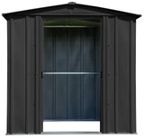 Classic Galvanized Steel Storage Shed, Charcoal, 6-ft x 5-ft J9Q0 - product image 4