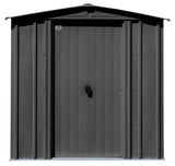 Classic Galvanized Steel Storage Shed, Charcoal, 6-ft x 5-ft J9Q0 - product image 5