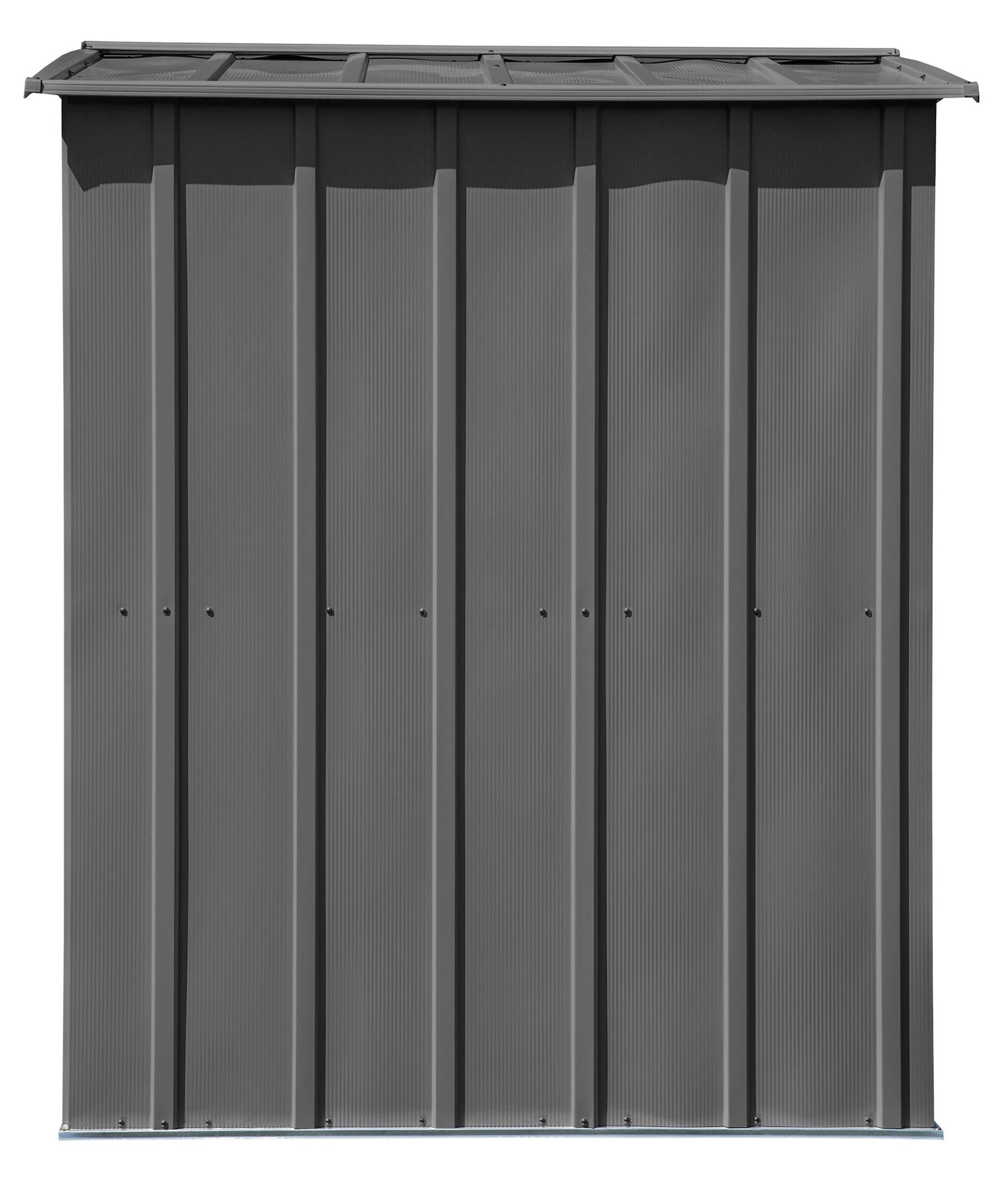Classic Galvanized Steel Storage Shed, Charcoal, 6-ft x 5-ft J9Q0 - product image 6