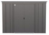 Classic Galvanized Steel Storage Shed, Charcoal, 8-ft x 4-ft B9L4 - product image 3