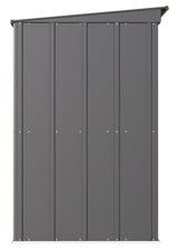 Classic Galvanized Steel Storage Shed, Charcoal, 8-ft x 4-ft B9L4 - product image 5