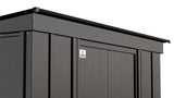 Classic Galvanized Steel Storage Shed, Charcoal, 8-ft x 4-ft B9L4 - product image 7