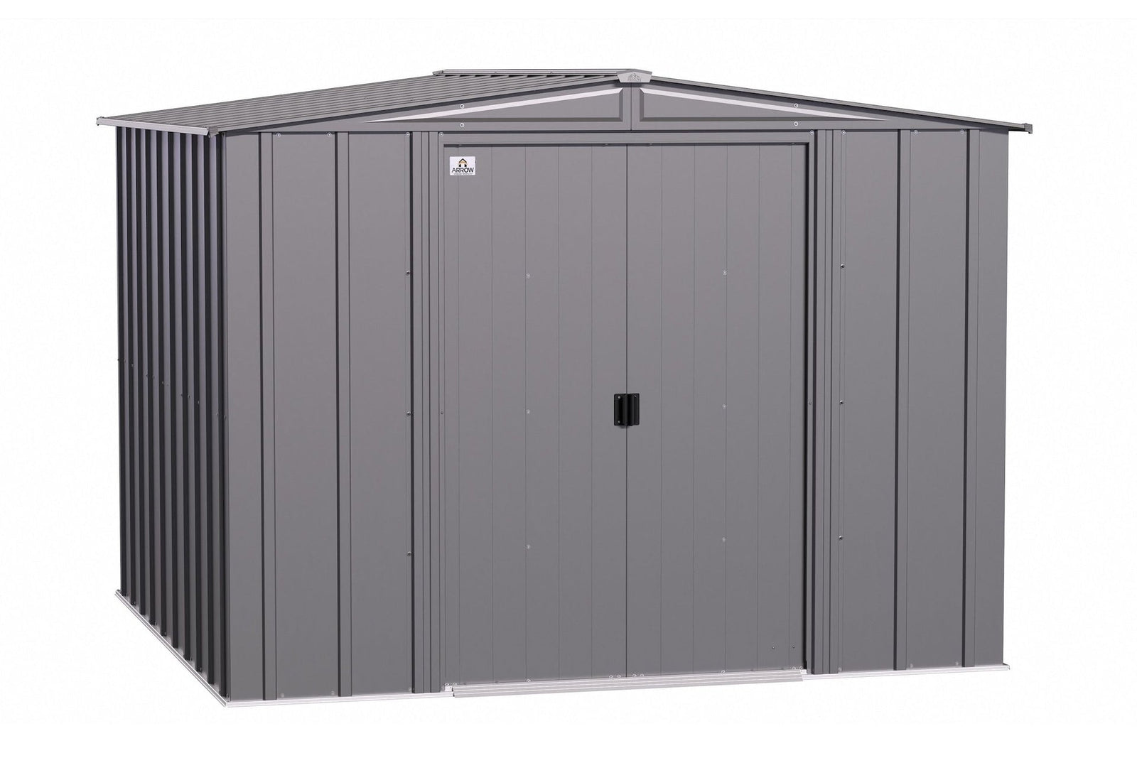 Classic Galvanized Steel Storage Shed, Charcoal, 8-ft x 8-ft J9L3 - product image 2