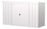 Classic Galvanized Steel Storage Shed, Flute Grey, 10-ft x 4-ft S3E7 - product image 1