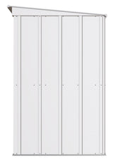 Classic Galvanized Steel Storage Shed, Flute Grey, 8-ft x 4-ft Y0S9 - product image 5