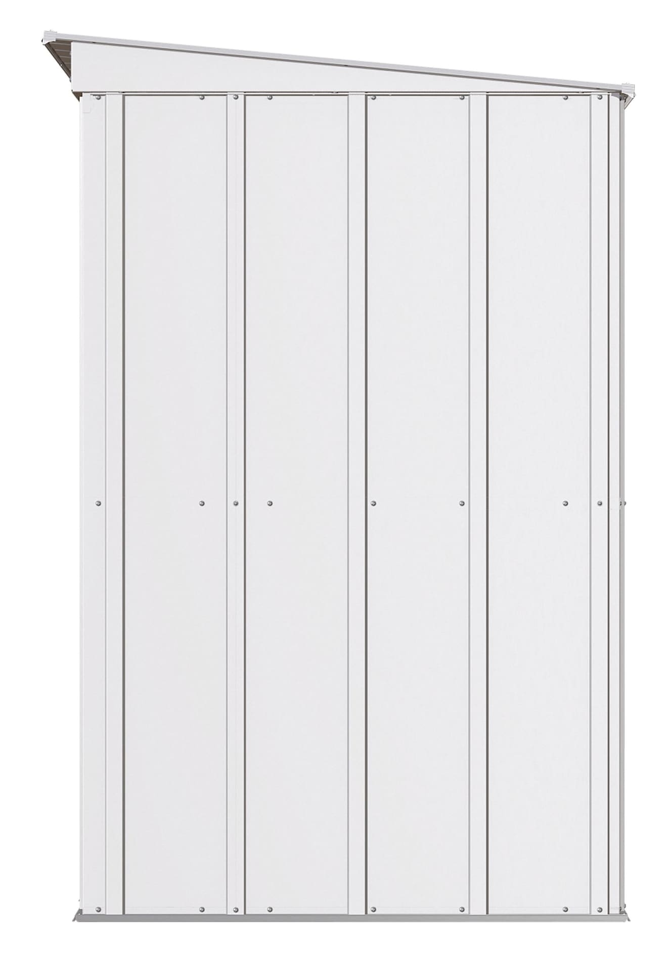 Classic Galvanized Steel Storage Shed, Flute Grey, 8-ft x 4-ft Y0S9 - product image 5