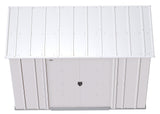 Classic Galvanized Steel Storage Shed, Flute Grey, 8-ft x 4-ft Y0S9 - product image 6
